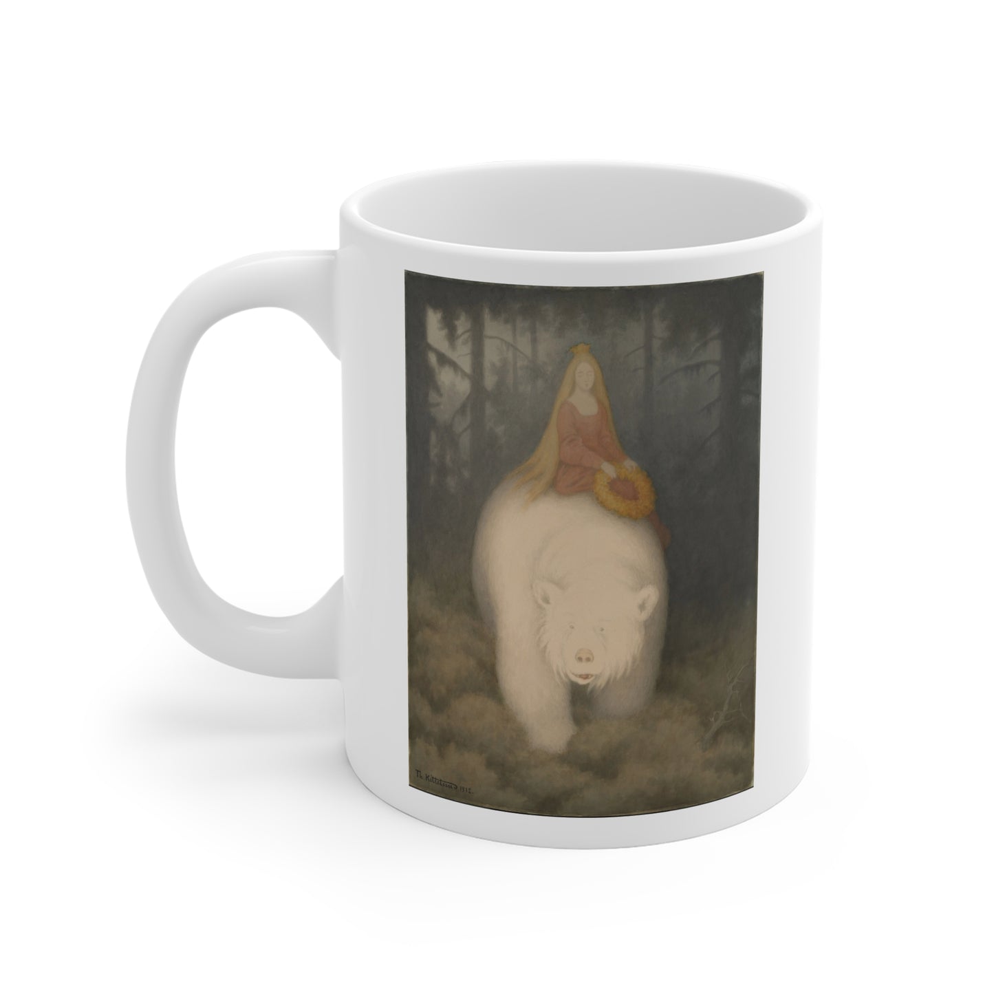 Kaffekopp KVITEBJØRN KONG VALEMON Theodor Kittelsen