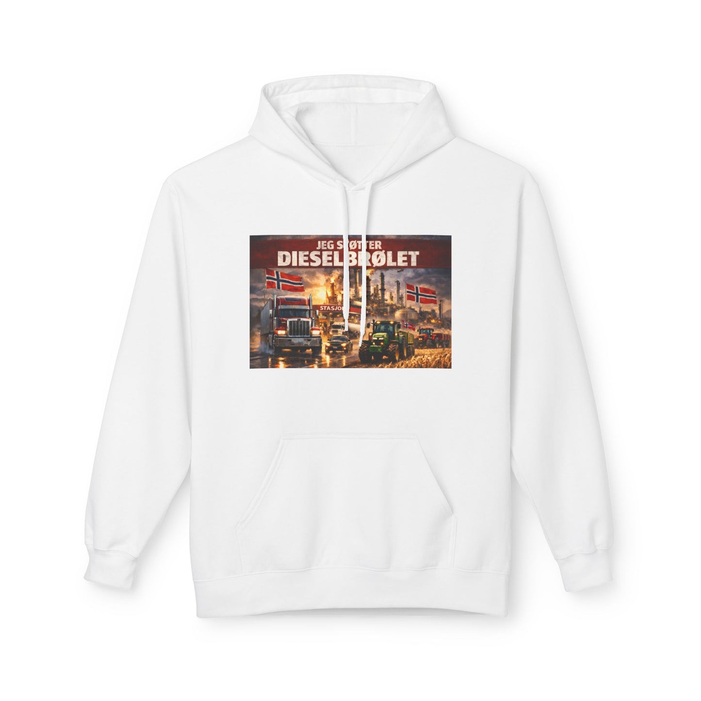 Hoodie DIESELBRØLET stor logo unisex