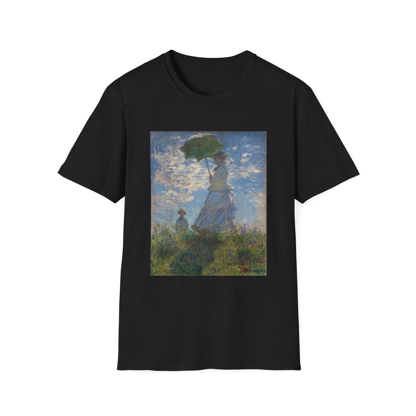 T-skjorte KVINNE MED PARASOLL Claude Monet