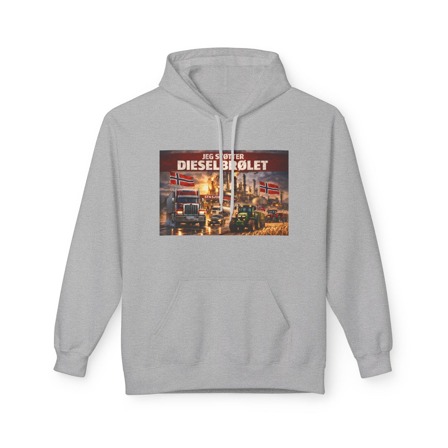 Hoodie DIESELBRØLET stor logo unisex