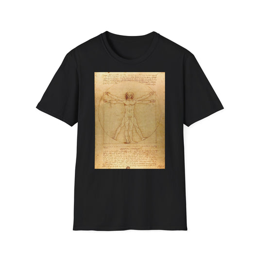 T-skjorte VITRUVISKE MANN Leonardi da Vinci