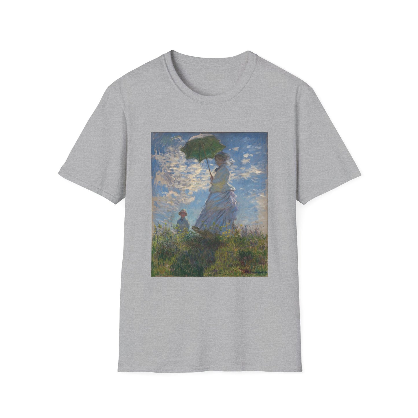 T-skjorte KVINNE MED PARASOLL Claude Monet