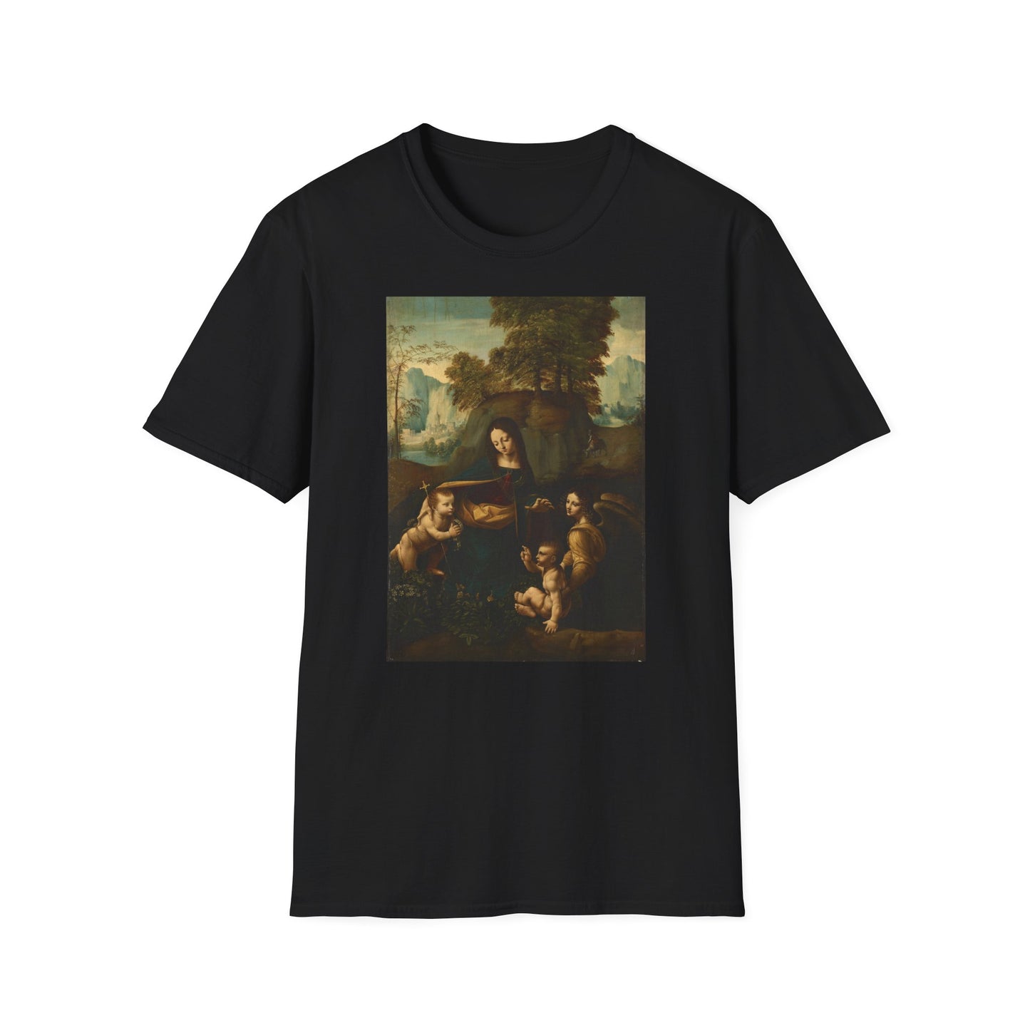 T-skjorte MADONNA I GROTTEN Leonardi da Vinci