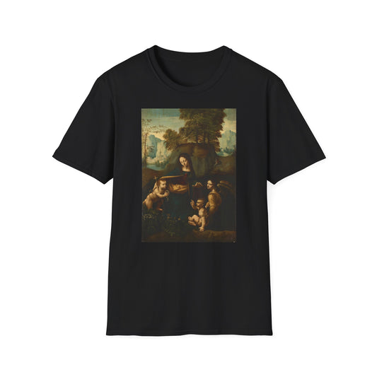 T-skjorte MADONNA I GROTTEN Leonardi da Vinci